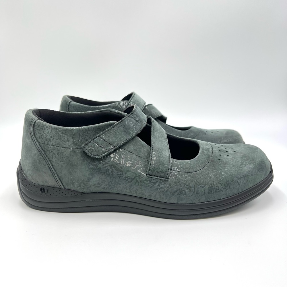 Drew Womens Size 8 Leather Mary Jane Round Toe Comfort Flats Loafers Shoes